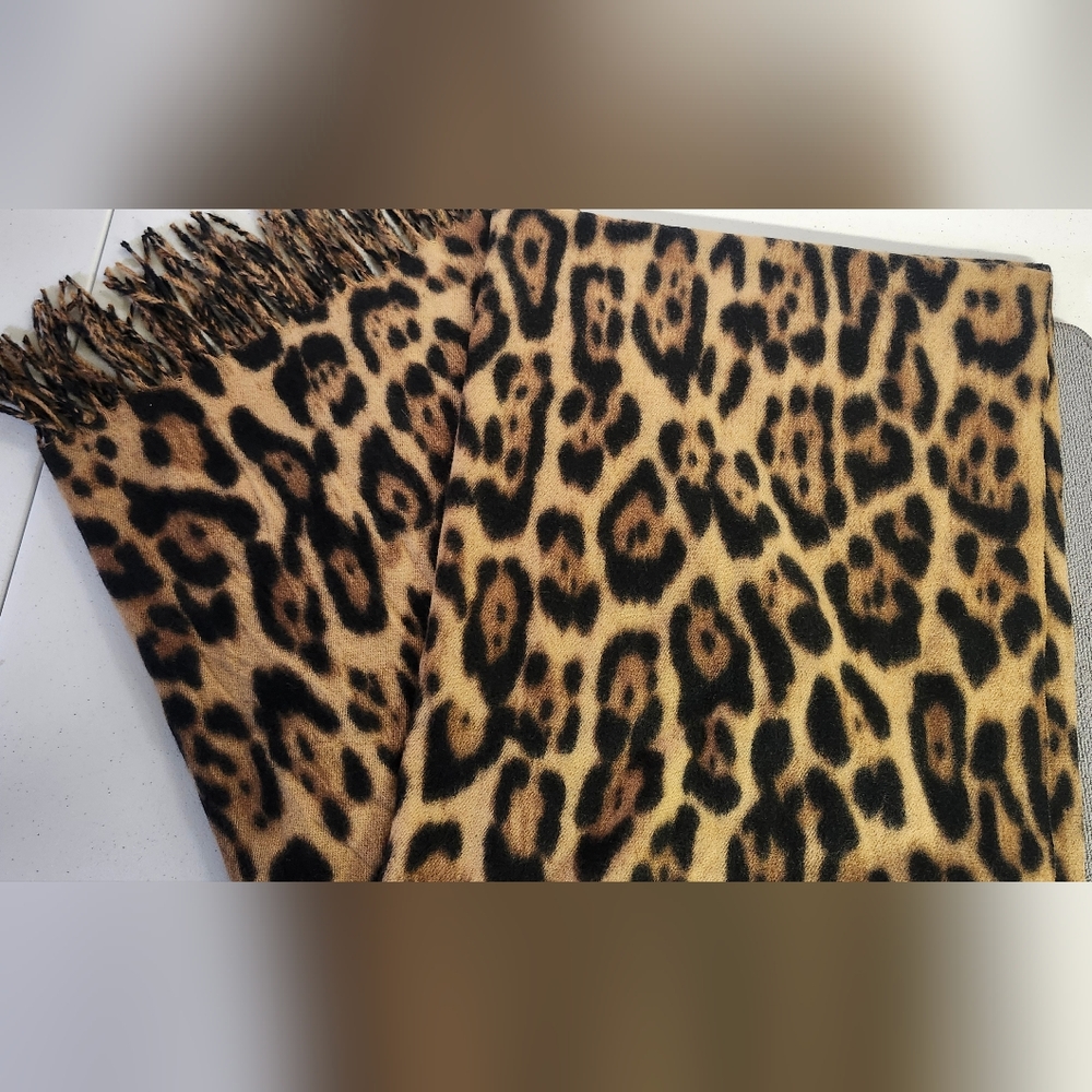 Leopard Print Shawl/Wrap